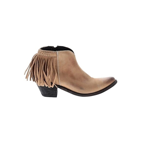 Old Gringo Women's Brown Ankle Boots Size 7.5 B Fringe Boho Western Cowgirl - Picture 2 of 9